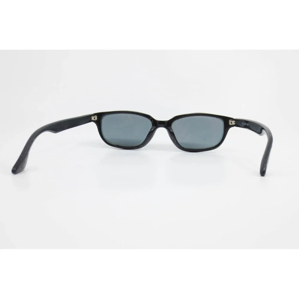 Vintage B&L Ray-Ban Sunglasses Black Rectangular Frame Grey Lens Bausch & Lomb